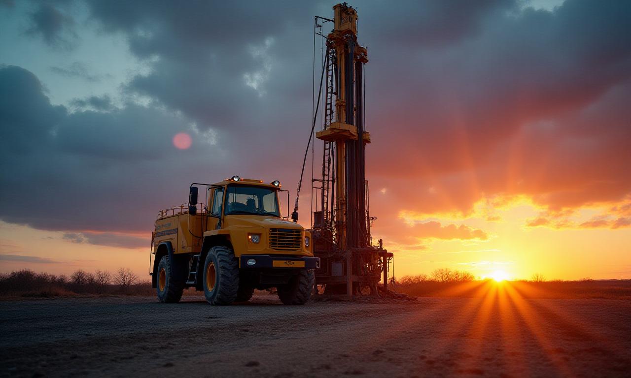 Impianto di perforazione professionale in azione