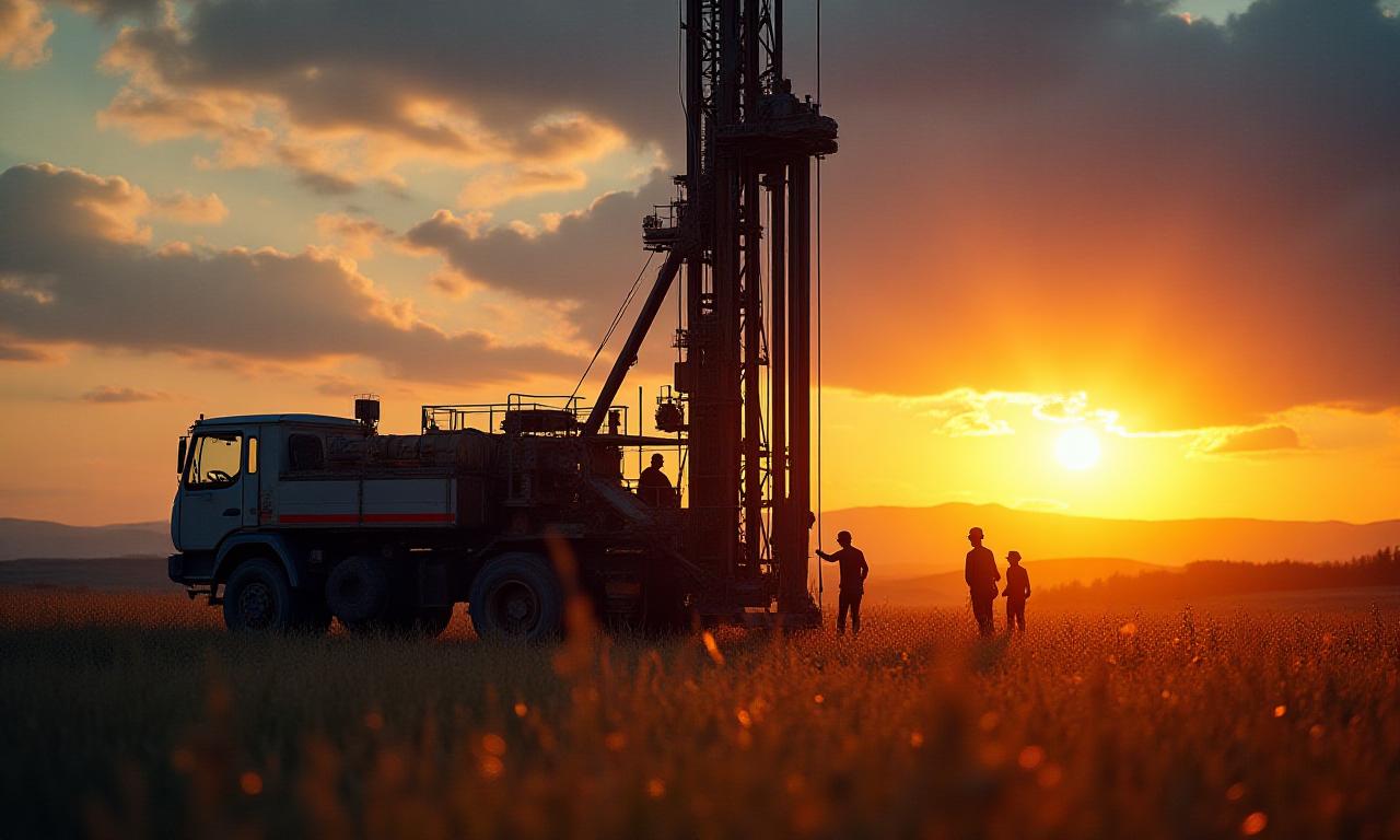 Team di perforazione al lavoro